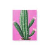 Bright Pink and Green Canvas Wall Art {Cactus Love} Canvas Wall Art Sckribbles 11x14  