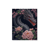 Dark Mythical Dragon Wall Art Canvas {Dragon Beauty} Canvas Wall Art Sckribbles 8x10  