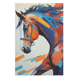 Modern Colorful Horse Wall Art Canvas {Horse Dash} Canvas Wall Art Sckribbles 32x48  