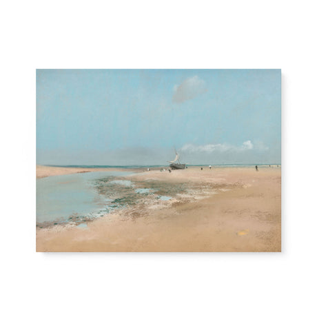 "Beach at Low Tide" Scenic Seascape Wall Art Canvas Print by Edgar Degas Canvas Wall Art Sckribbles 24x18  