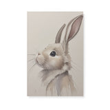 Sweet Rabbit Nursery Wall Art Canvas {Curious Bunny} Canvas Wall Art Sckribbles 16x24  