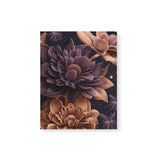 Stylized Neutral and Purple Flowers in Space Canvas Wall Art {Galaxy Love} Canvas Wall Art Sckribbles 11x14  