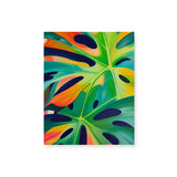 Colorful Monstera Deliciosa Swiss Cheese Wall Art Canvas {Monstera Love} Canvas Wall Art Sckribbles 8x10  