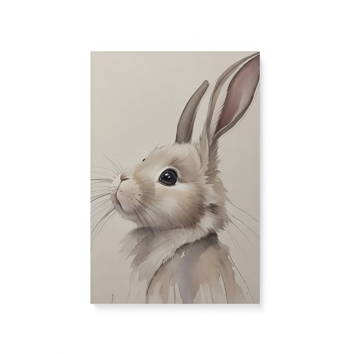 Sweet Rabbit Nursery Wall Art Canvas {Curious Bunny} Canvas Wall Art Sckribbles 8x12  