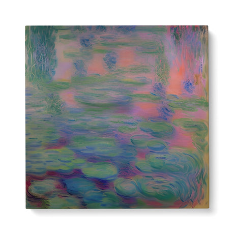 Romantic Serene Water Wall Art Canvas {Afternoon Reflections} Canvas Wall Art Sckribbles 40x40  