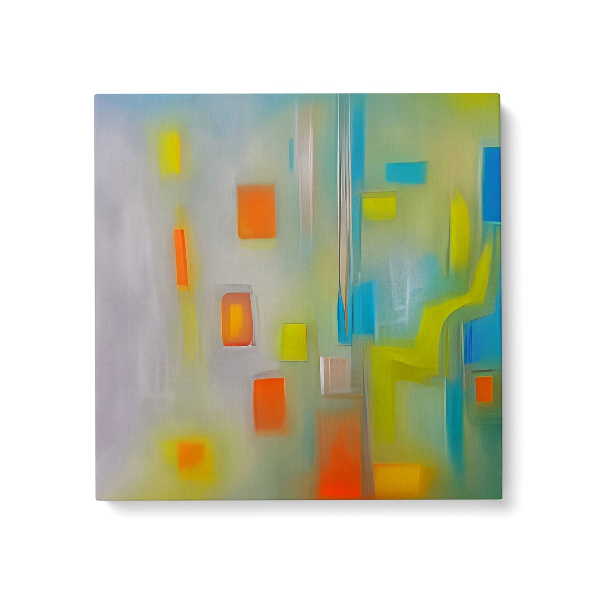 Bright Colorful Abstract Wall Art Canvas {Happy Art} Canvas Wall Art Sckribbles 24x24  