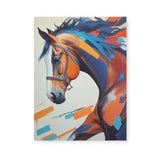 Modern Colorful Horse Wall Art Canvas {Horse Dash} Canvas Wall Art Sckribbles 18x24  