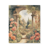 Beautiful Lush Watercolor Wall Art Canvas {English Garden V1} Canvas Wall Art Sckribbles 20x24  