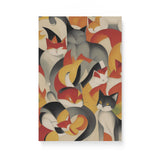 Fun Colorful Wall Art Canvas {Cats Vs Cubism} Canvas Wall Art Sckribbles 12x18  