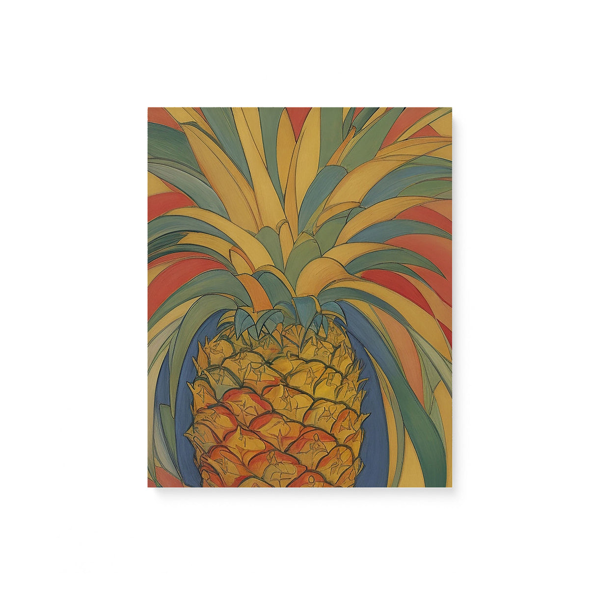 Fun Happy Food Wall Art Canvas {Pineapple Party} Canvas Wall Art Sckribbles 8x10  