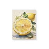 Sliced Lemon Bright Kitchen Watercolor Wall Art Canvas {Slice of Sour} Canvas Wall Art Sckribbles 11x14  