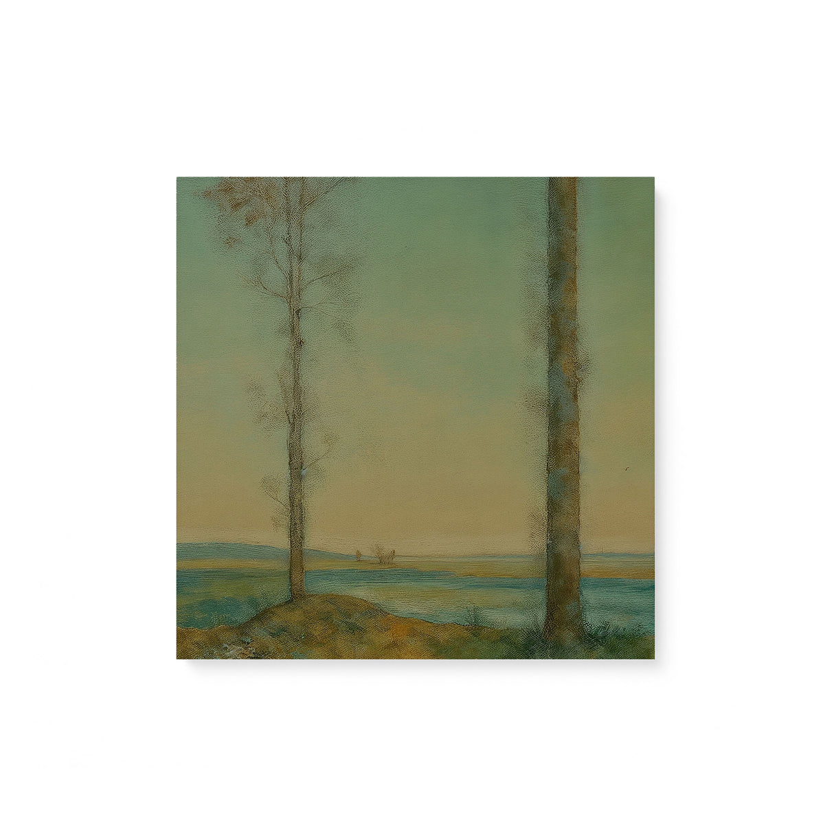 Square Landscape Painting Canvas Wall Art Print {The Serenity} Canvas Wall Art Sckribbles   