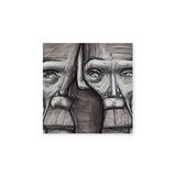 Masculine Black and White Wall Art Canvas {Two Faced} Canvas Wall Art Sckribbles 8x8  