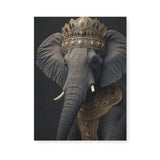 King Elephant Portrait Wall Art Canvas {Elephant Royalty} Canvas Wall Art Sckribbles 18x24  
