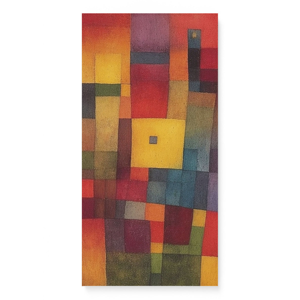 Abstract Colorful Cubes Wall Art Canvas {Dusty Blocks} Canvas Wall Art Sckribbles 16x32  