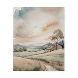 Beautiful Scenic Watercolor Wall Art Canvas {Country Road} Canvas Wall Art Sckribbles 24x30  