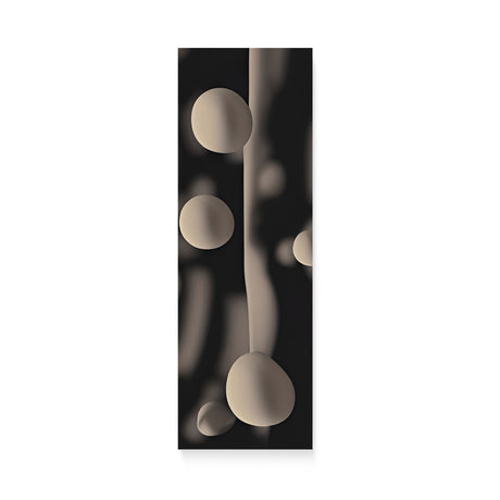 Abstract Modern Dark Neutral Black and Brown Blobs in the Universe Wall Art Canvas {Space Blobs} Canvas Wall Art Sckribbles 10x30  