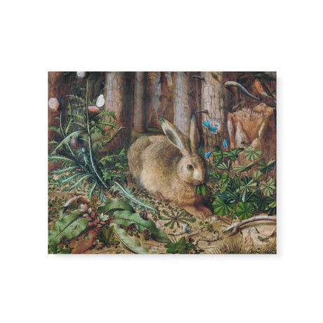 "A Hare in the Forest" Wall Art Canvas Print by Hans Hofmann (1585) Canvas Wall Art Sckribbles 20x16  